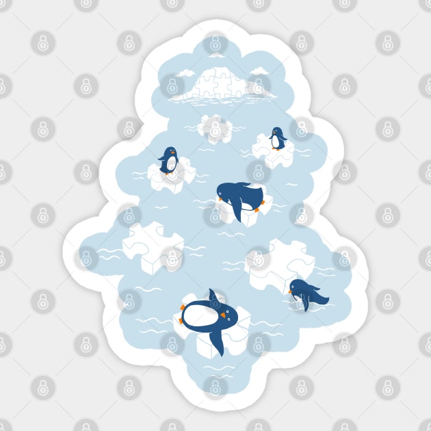 Puzzle Ice Sticker by eriksandisatresa